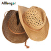 Western Cowboy Hat Men Panama Outdoor 2021 Summer Beach Cap Women Sombrero Vaquero Hombre Chapeu Wide brim Men's Straw Sun Hat