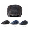 Wuaumx Casual Spring Summer Berets Hat Men Women Denim Newsboy Caps Visors Cotton Cabbie Herringbone Cap Duckbill Ivy Flat Cap