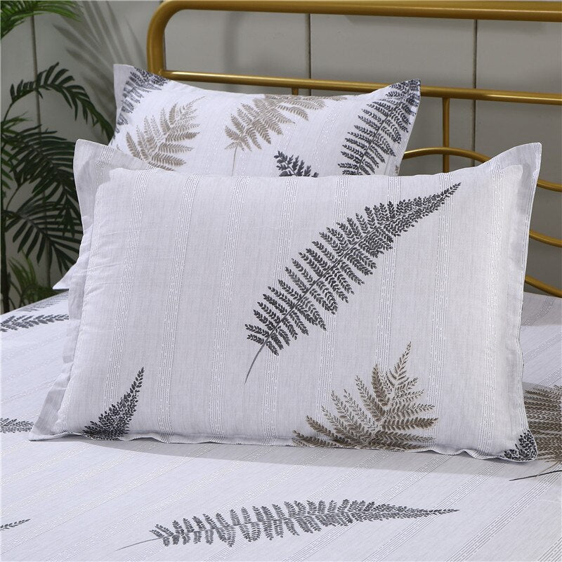 LAGMTA 1pc 100% Cotton Pillowcase Cartoon Plant Plaid Flower Zipper Pillowcase Multiple Styles Customizable To Any Size