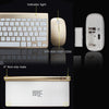 2.4Ghz Ultra-Thin Wireless Keyboard And Mouse Combo With USB Receiver Mouse Keyboard set For Apple PC WindowsXP/7/8/10(gold) - Surprise store