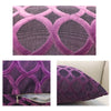 Chenille Flocking Pillow Case Cushion Cover Grey Yellow Purple Red Green Coffee Circle Home Decorative Pillow Cover 45x45cm