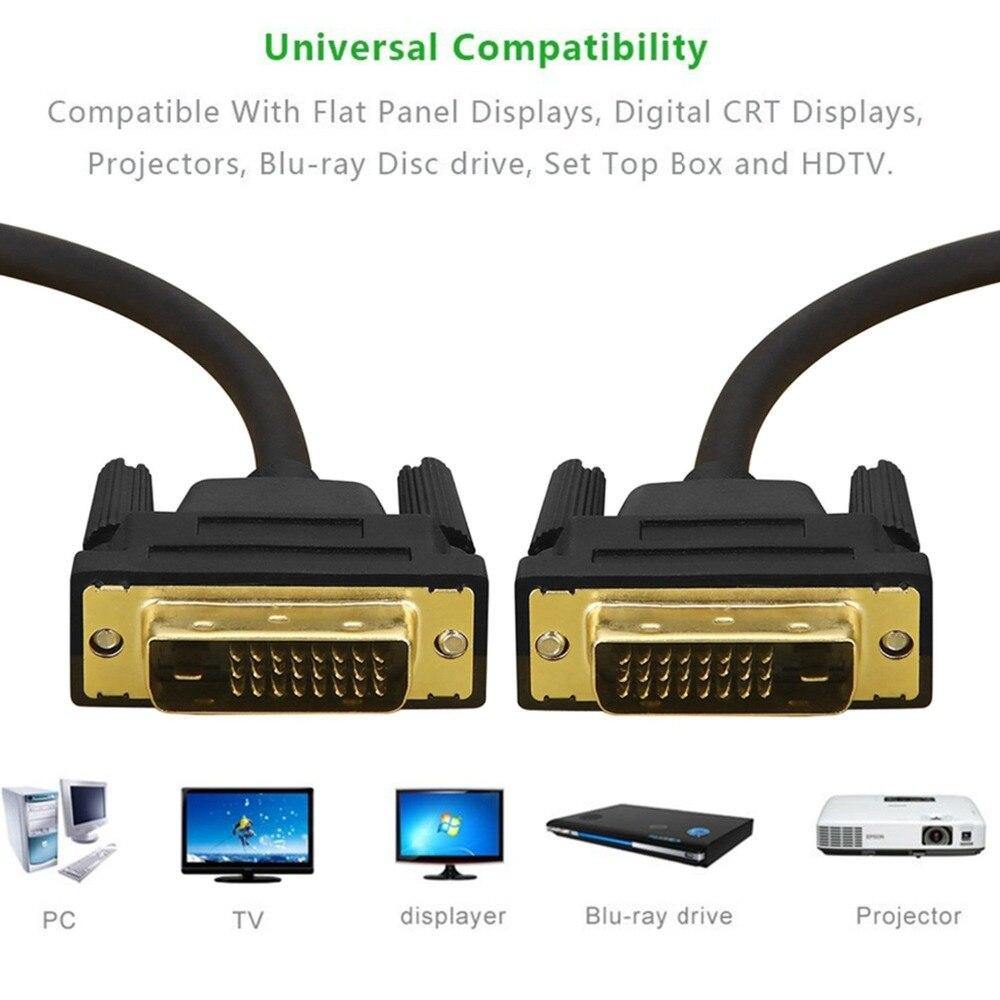DVI Cable High Speed DVI-D Male to Male Video Cable 1080p 24+1 DVI to DVI Adapter 1M 1.5M 2M 3M for Projector LCD DVD HD TV XBOX - Surprise store