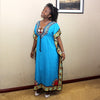 Dashikiage Women's Caftan Dress Kaftan dashiki Hippie Boho Maxi Gown Dress BUST:68cm