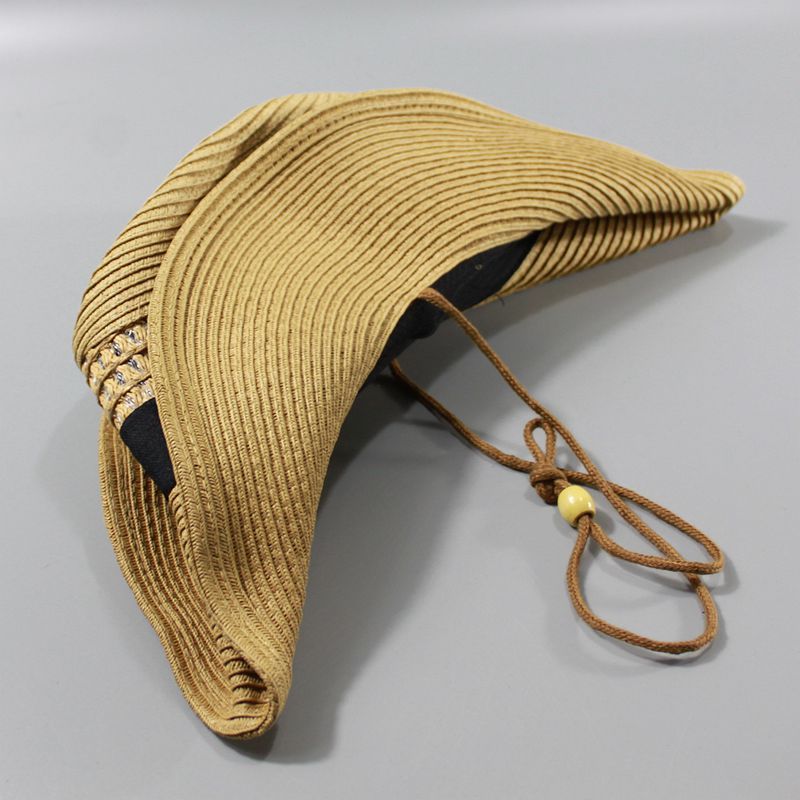 Male large size panama hats big head man foldable cowboy fedora cap men plus size straw hat 58CM 60CM 62CM