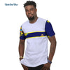 Summer Bazin Riche Men Shirt 100% Cotton Custom Dashiki African Print Patchwork Shirts Traditional African Style Clothing WYN477