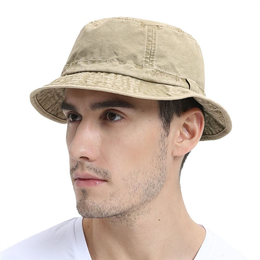 VOBOOM Bucket Hats for Men Women Washed Cotton Panama Hat Summer Fishing Hunting Cap Sun Protection Caps Panama Hat 139