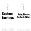 SOMESOOR Vinatge African Headwrap Woman Wood Drop Earrings Afrocentric Ethnic Boths Side Painting Jewelry For Blacks Gifts 1Pair
