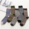 Winter new men's Harajuku retro thick warm high quality wool socks Fashion cotton thick line casual socks 5 pairs
