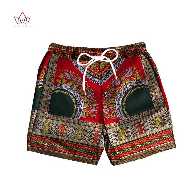 Men Short Pants Dashiki 100% Cotton African Print Short Pants Clothes Customized Beach Short Pants African Style Clothing WYN614 - Surprise store