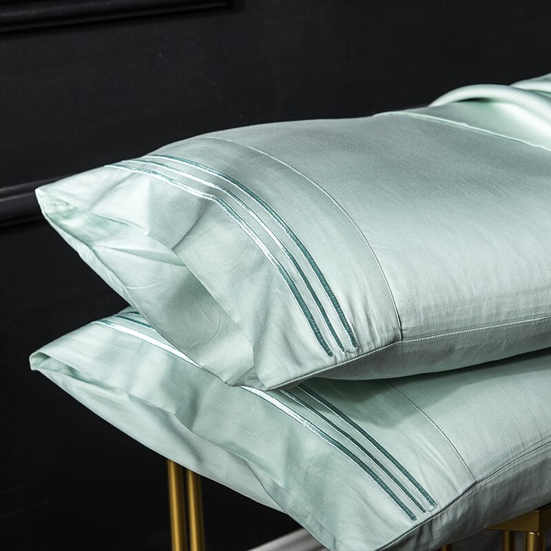 Embroidery Sleep Pillowcase Pillow Case Egyptian Cotton 600TC Good Quality Home Pillow Cover Multiple colors available #sw