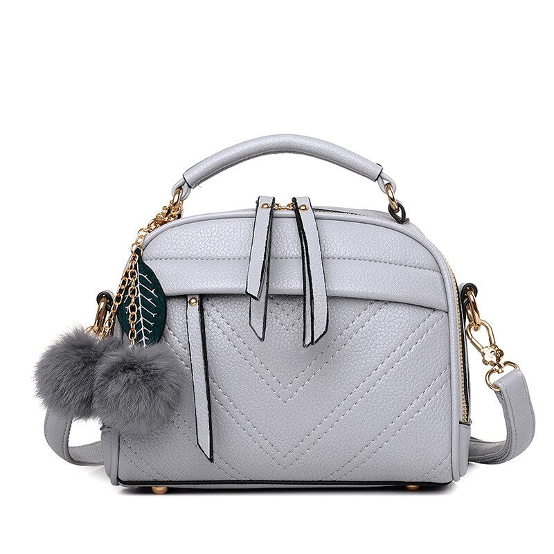 New Women's Shell Bag Fashion Sewing Thread Shoulder Bags Ladies Zipper Handbag High Quality Tote Bag Messenger Bag