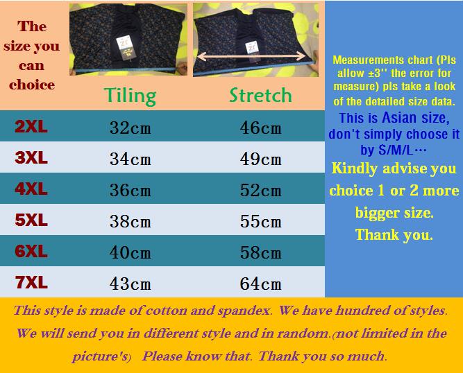 3PCS 2XL/3XL/4XL/5XL/6XL/7XL Big and Tall Mens Underwear Shorts Material
