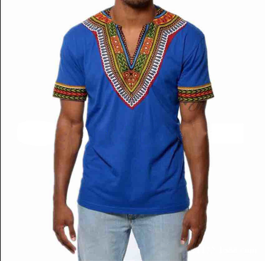 african traditional clothing for men dashiki summer t shirt print t-shirt male ethnic africa clothes