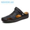 Summer Sandals Men Leather Classic Roman Sandals 2020 Slipper Outdoor Sneaker Beach Rubber Flip Flops Men Water Trekking Sandals