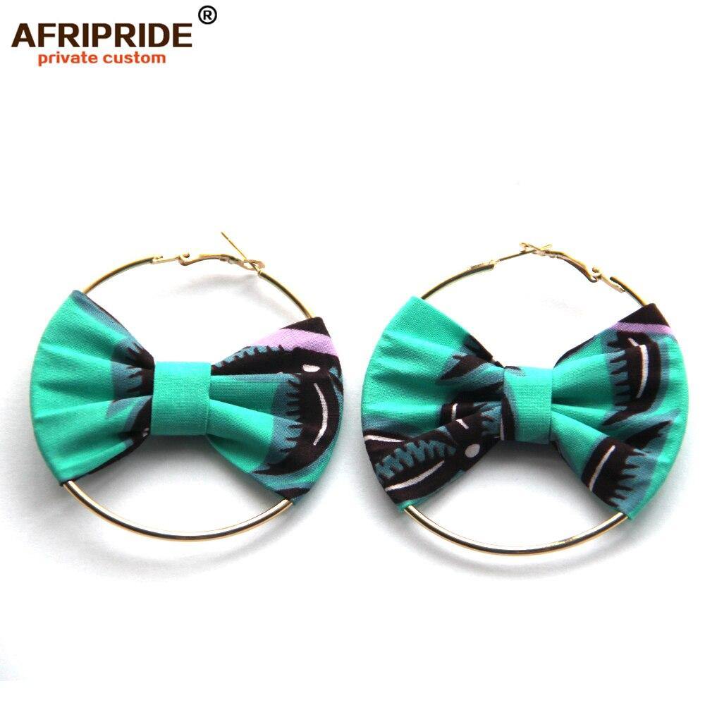african fashion style earring for women AFRIPRIDE handmade ankara print women ear wear A1928002 - Surprise store