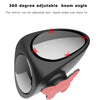 2 in 1 Car Convex mirror & Blind Spot Mirror Wide Angle Mirror 360 Rotation Adjustable Rear View Mirror View front wheel - Surprise store