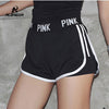 NEW Letter Sports runing Shorts Women Yoga Shorts Push Hips Sexy Middle Waisted Gym Fitness Elastic Quick Dry Running Shorts