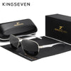 KINGSEVEN 2021 Brand Men Aluminum Sunglasses Polarized UV400 Mirror Male Sun Glasses Women For Men Oculos de sol
