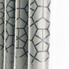 Modern Thick Blackout Curtain Drapes for Living Room Bedroom Geometric Door Window Curtains Grey & Burgundy