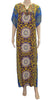 African Girl Long sleeves Dress Women's Kaftan Party Evening Clubwear With headband