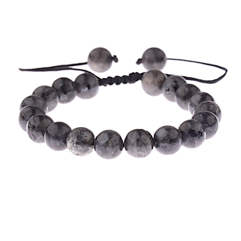 OIQUEI Handmade Women Men Charm White Black Red Natural Stone briaded Bracelets with Macrame for Fashion Jewelry Drop Shipping