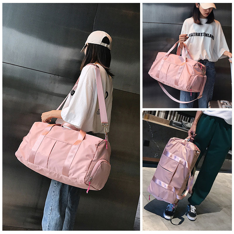 Outdoor Waterproof Nylon Sports Gym Bags Men Women Training Fitness Travel Handbag