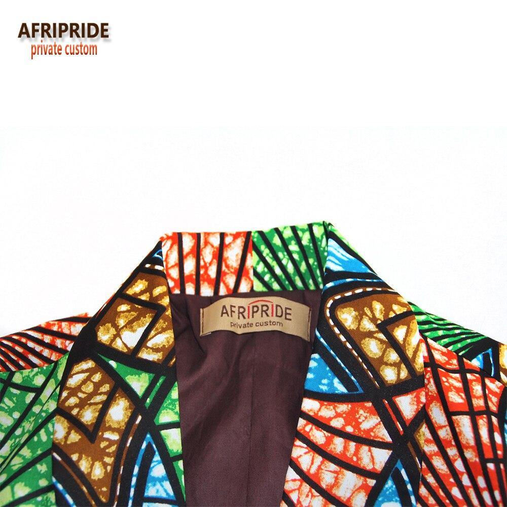 2018 Fall suit for women AFRIPRIDE african lothing two-pieces suit full sleeves top+ knee-length skirt formal work place A722632 - Surprise store