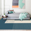 Blue White Striped Carpet Rugs For Living Room Bedroom Area Rug Nordic Style Coffee Table Tapete Bedside Anti-Slip Floor Mats - Surprise store