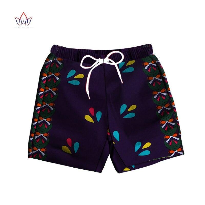 Men Short Pants Dashiki 100% Cotton African Print Short Pants Clothes Customized Beach Short Pants African Style Clothing WYN614 - Surprise store