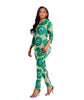 2019 new Fahsion African Clothes For Lady Dashiki Top and Pants Suit Dress