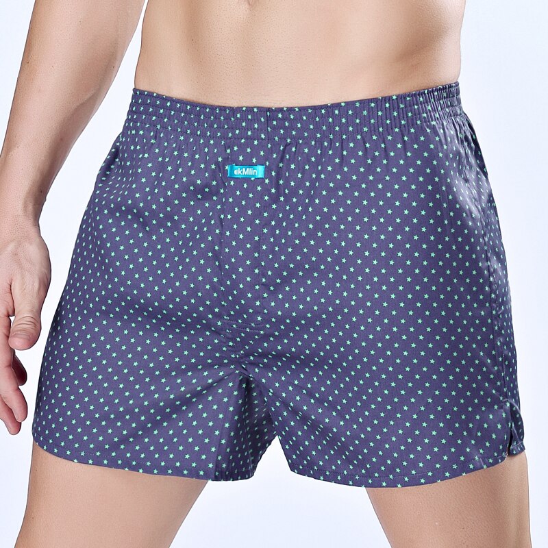 ekMlin Men's 100% Cotton Sateen Boxers Shorts printed delicate high grade-b