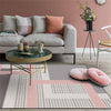 Nordic Simple Style Large Size Area Rugs Geometric Pink Grey Carpet for Living Room Anti-Slip Kids Bedroom Sofa Chair Floor Mat - Surprise store