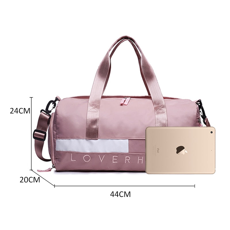 Outdoor Waterproof Nylon Sports Gym Bags Men Women Training Fitness Travel Handbag