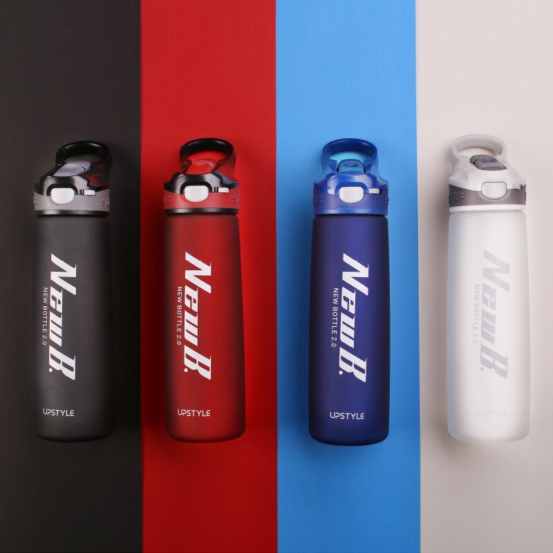 750/600ML Outdoor Travel Portable Drinkware Tritan Plastic Whey Protein Powder Sport Shaker Bottle For Water Bottles With Straw