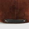 Wholesales European Style Genuine Leather Caps Beret Man Casual Sheepskin Suede Black/Brown Fitted Duckbill Hats Male Boina
