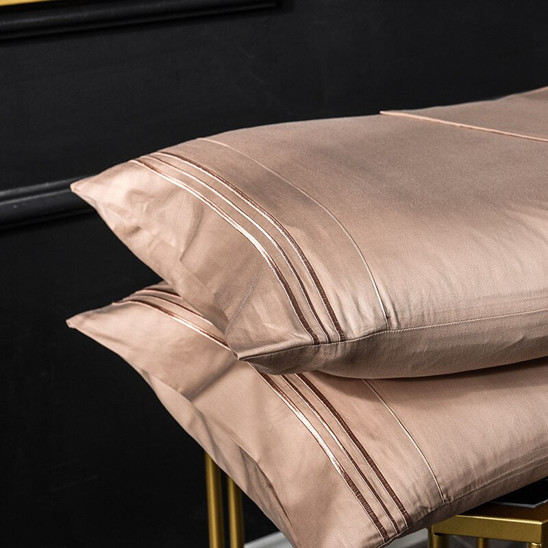 Embroidery Sleep Pillowcase Pillow Case Egyptian Cotton 600TC Good Quality Home Pillow Cover Multiple colors available #sw