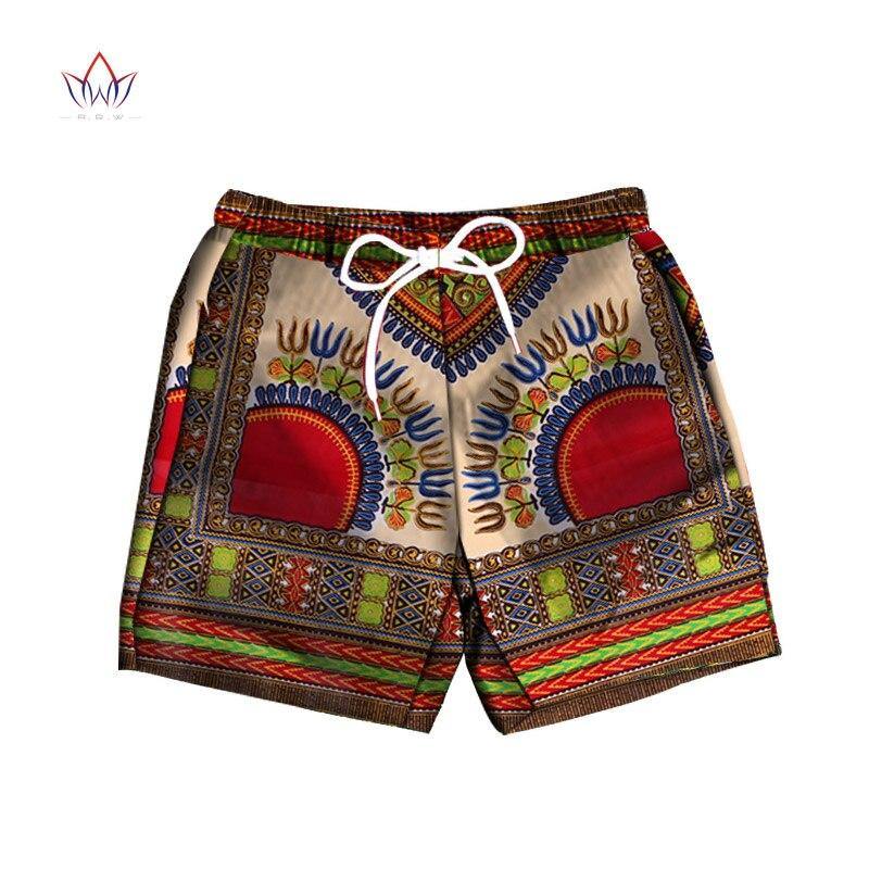 Men Short Pants Dashiki 100% Cotton African Print Short Pants Clothes Customized Beach Short Pants African Style Clothing WYN614 - Surprise store