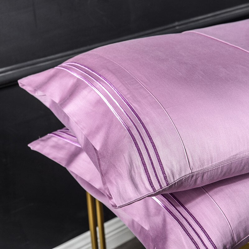 Embroidery Sleep Pillowcase Pillow Case Egyptian Cotton 600TC Good Quality Home Pillow Cover Multiple colors available #sw