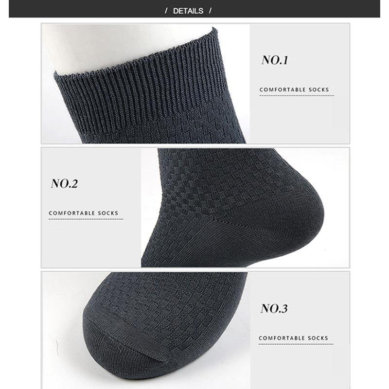 10 Pairs/Lot Men Bamboo Fiber Socks Men Compression Harajuku Long Socks Business Casual Mens - Surprise store