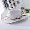 GEMVIE 2019 Shell Tassels Cowgirl Summer Hat Straw Hat for Women Men Western Cowboy Hat Lady Trendy Woven Sun Hat Beach Cap