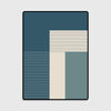 Blue White Striped Carpet Rugs For Living Room Bedroom Area Rug Nordic Style Coffee Table Tapete Bedside Anti-Slip Floor Mats - Surprise store