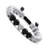 OIQUEI Handmade Women Men Charm White Black Red Natural Stone briaded Bracelets with Macrame for Fashion Jewelry Drop Shipping