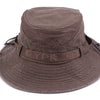 XdanqinX Adult Men's Cap Summer Mesh Breathable Retro 100% Cotton Bucket Hat Panama Jungle Fishing Hats Novelty Dad's Beach Cap