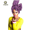 2020 African New fashion Ankara Headwrap Women African Traditional Headtie Scarf Turban 100% Cotton Wax AFRIPRIDE sexy S002