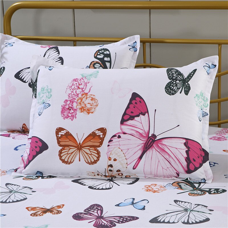 LAGMTA 1pc 100% Cotton Pillowcase Cartoon Plant Plaid Flower Zipper Pillowcase Multiple Styles Customizable To Any Size