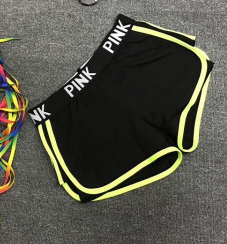 NEW Letter Sports runing Shorts Women Yoga Shorts Push Hips Sexy Middle Waisted Gym Fitness Elastic Quick Dry Running Shorts