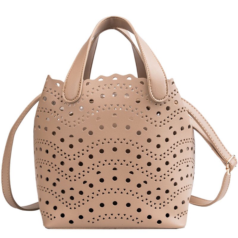 Women Pu Leather Handbags Luxury Designer Ladies Hollow Out Shoulder Bag High Quality Female Small Crossbody Bags for Women New