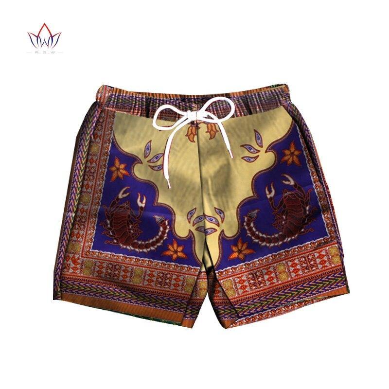 Men Short Pants Dashiki 100% Cotton African Print Short Pants Clothes Customized Beach Short Pants African Style Clothing WYN614 - Surprise store