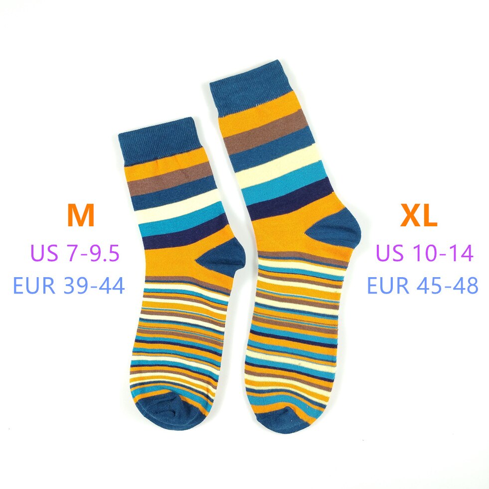 Casual Mens Socks Chromatic Stripe Five Pairs Of Socks Man With The Final Design Clothing Fashion Designer Style Cotton No Box