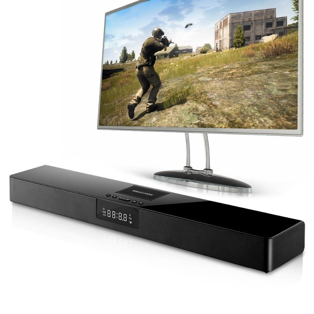 ELE ELEOPTION 4000mAh Column Wireless Bluetooth Speaker TV Soundbar Stereo Home Theater Sound Bar TF USB RCA Clock For PC TV - Surprise store